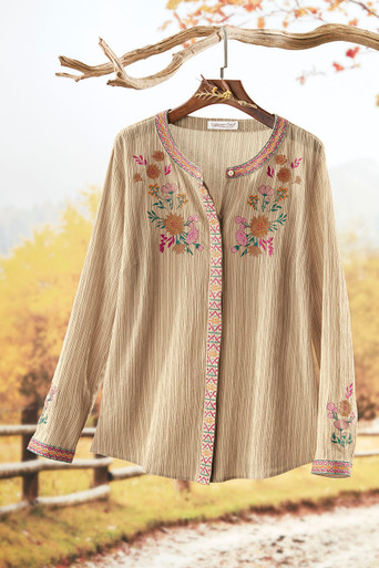 トップス TODAYFUL Stripe Over Shirts TODAYFUL（トゥデイフル）の「ストライプオーバーシャツ（シャツ