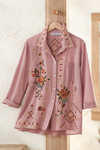 Santa Rosita Embroidered Shirt - Coldwater Creek