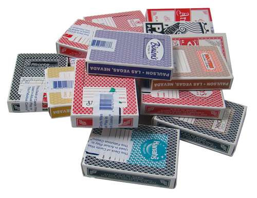 Single Deck of Playing Cards Used in Casino