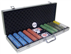 500 Nevada Jacks Skulls Poker Chip Set with Aluminum Case
