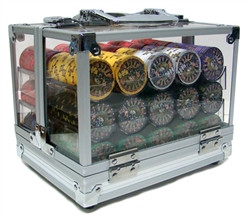 600 Nevada Jacks Skulls Poker Chip Set with Acrylic Carrying Case