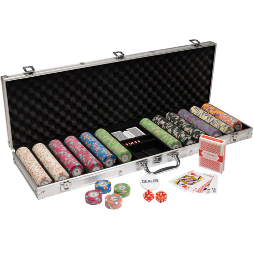 600 Milano Poker Chip Set with Aluminum Case
