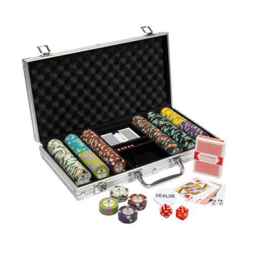 300 Showdown Poker Chip Set with Aluminum Case