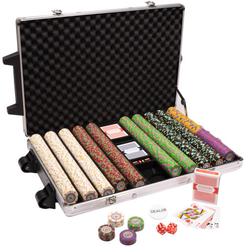 1,000 'The Mint' Poker Chip Set with Rolling Case
