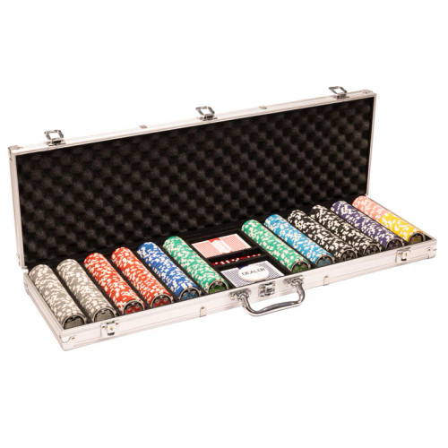 600 Ace Casino Poker Chip Set with Aluminum Case