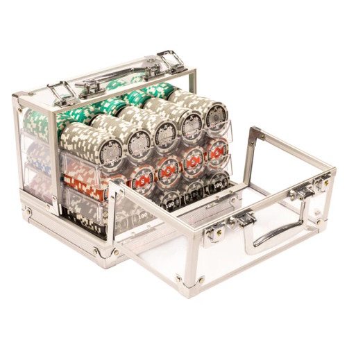 600 Ace Casino Poker Chip Set with Acrylic Carrying Case