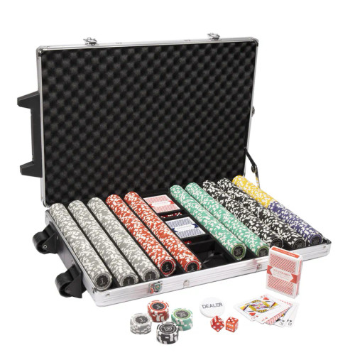 1,000 Eclipse Poker Chip Set with Rolling Case