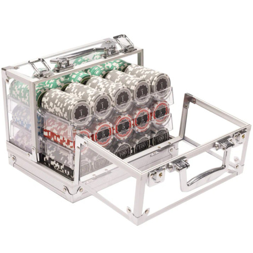 600 Eclipse Poker Chip Set with Acrylic Carrying Case