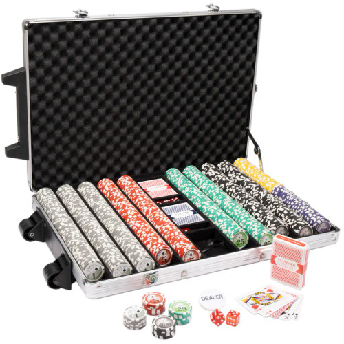 1,000 Yin Yang Poker Chip Set with Rolling Case