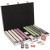 1,000 Milano Poker Chip Set with Aluminum Case