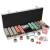 500 Black Diamond Poker Chip Set with Aluminum Case