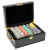 500 Yin Yang Poker Chip Set with Black Mahogany Case