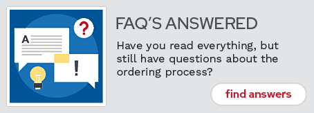 Read our Ordering FAQs