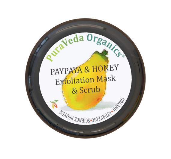Normal Formula Exfoliating Mask & Scrub. Can be used as a Mask or a gentle Scrub. Identical to our SBR Mask, but has micronized walnut shell so that it can be used as a scrub in addition to an enzymatic papaya and honey peel/exfoliator.  100% organic or sustainably wild-crafted ingredients with zero fillers, toxins, synthetic chemical or preservatives.   An indispensable part of a an effective skin care regimen, it sloughs away dead skin and encourages cell regeneration.