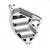 Chrome Plastic A/C Dash Corner Vent For 2006+ Peterbilt - Driver