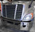 FREIGHTLINER CASCADIA 2008-2017 STAINLESS STEEL BUMPER W/ FOG LIGHT HOLES – 18″
