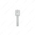 Chrome Piston Door Lock Knobs (2Pc/Set)