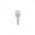 Chrome Piston Door Lock Knobs (2Pc/Set)