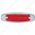 12 LED Reflector Rectangular Light With Bezel (Clearance/Marker) - Red LED/Red Lens