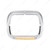 10 LED 5" x 7" Headlight Bezel With Visor - Amber LED/Clear Lens