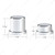 Chrome Plastic Huck Rivet/Nut Cover Set