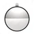 8-1/2" 430 Stainless Steel Convex Mirror With LED - Driver