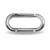 OVAL CHROME PLASTIC "LOCK ON" BEZEL WITH VISOR
