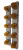 Stainless Steel Peterbilt 589 Front Strap Mount Breather Bracket w/ 5x Watermelon Light Holes