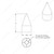 33mm X 4-1/8" Chrome Plastic Spike Nut Cover