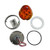 Amber Lens Glass Watermelon LED Kit 2 Wire