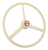 20" Retro Style Bone Steering Wheel