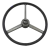 20" Retro Style Black Leather Steering Wheel