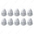 United Pacific 33Mm X 2-1/8" Chrome Steel Bullet Nut Covers With Flange (10 Pack) - 10005P