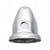 United Pacific 33Mm X 2-1/8" Chrome Steel Bullet Nut Covers With Flange (10 Pack) - 10005P