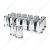 33mm X 3-1/4" Chrome Plastic Tall Nut Covers With Flange - Push-On (Box of 20)