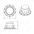 Chrome Pointed Rear Axle Cover With 33mm Spike Thread-on Nut Cover