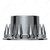 Chrome Pointed Rear Axle Cover With 33mm Spike Thread-on Nut Cover