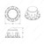 Matte Black Pointed Rear Axle Cover With 33mm Spike Thread-On Nut Cover