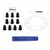 Aero Full-Moon Rear Axle Cover Kit - Matte Black
