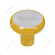 Deluxe Aluminum Screw-On Air Valve Knob With Stainless Tractor Plaque - Electric Yellow Deluxe Aluminum Screw-On Air Valve Knob With Stainless Tractor Plaque - Electric Yellow