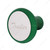 Deluxe Aluminum Screw-On Air Valve Knob With Stainless Trailer Plaque - Emerald Green