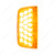31 LED Turn Signal Light For 1987-2007 Peterbilt 379/378/357 - Amber LED/Amber Lens