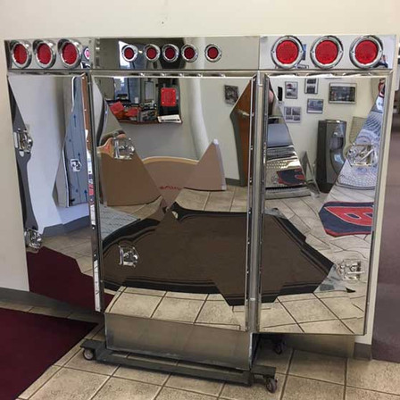 12" 3-Door Fleet Rack w/fuel cuts