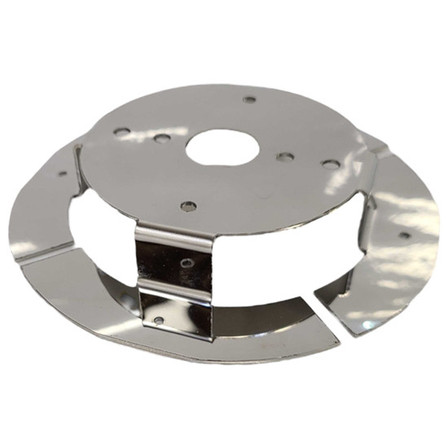 Stainless Steel 4 Bolt Breather Bracket w/ 1x Watermelon Light Hole