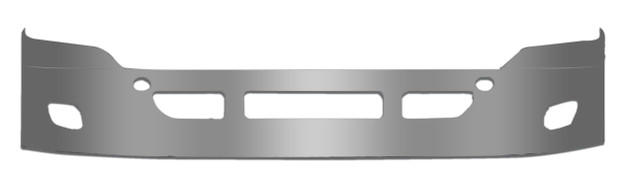 FREIGHTLINER CASCADIA 2008-2017 STAINLESS STEEL BUMPER W/ FOG LIGHT HOLES – 20″ FREIGHTLINER CASCADIA 2008-2017 STAINLESS STEEL BUMPER W/ FOG LIGHT HOLES – 20″