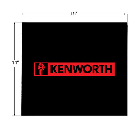 16″ x 14″ KENWORTH LOGO MUD FLAP – RED 16″ x 14″ KENWORTH LOGO MUD FLAP – RED