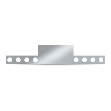 Reverse T-Bar Panel – 8 x 4” Holes | 304 Stainless Steel Reverse T-Bar Panel – 8 x 4” Holes | 304 Stainless Steel