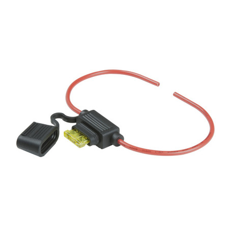 ATO/ATC FUSEHOLDER, 20 AMP, 14 GA W CAP & 20 AMP A ATO/ATC FUSEHOLDER, 20 AMP, 14 GA W CAP & 20 AMP A