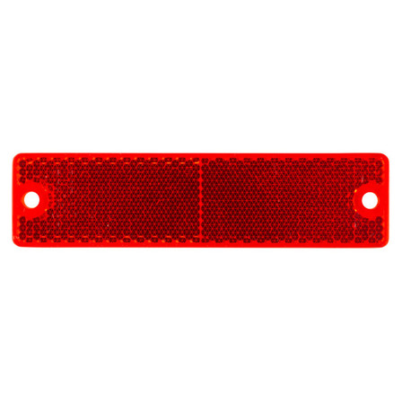 Red Plastic Rect Reflector..Mini Stick-On Rectangu Red Plastic Rect Reflector..Mini Stick-On Rectangu
