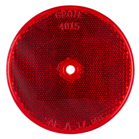 Red Plastic Reflector..Sealed Center Mount Reflect Red Plastic Reflector..Sealed Center Mount Reflect